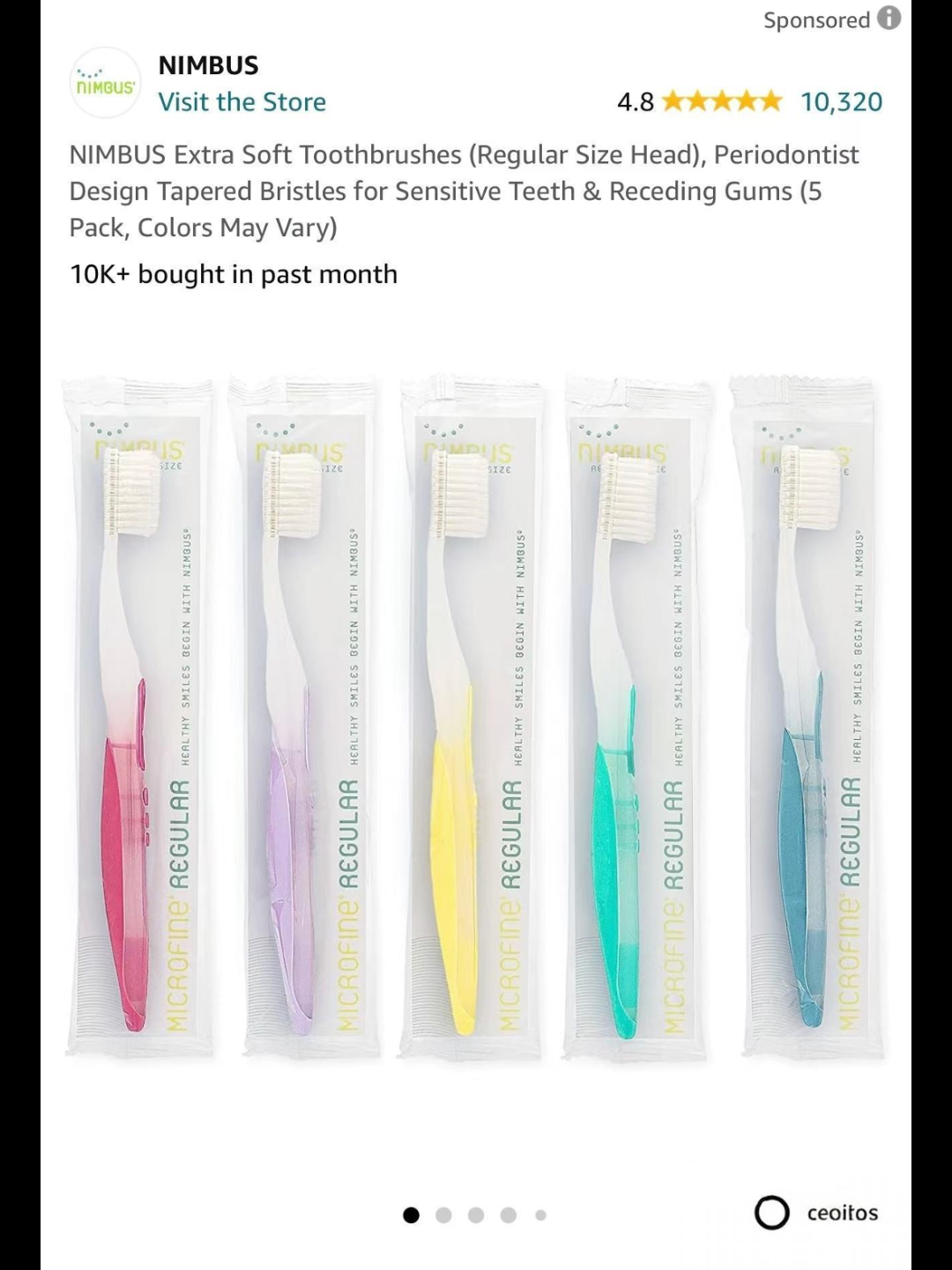 Extra Soft Toothbrushes - 5 Pack - Image 3