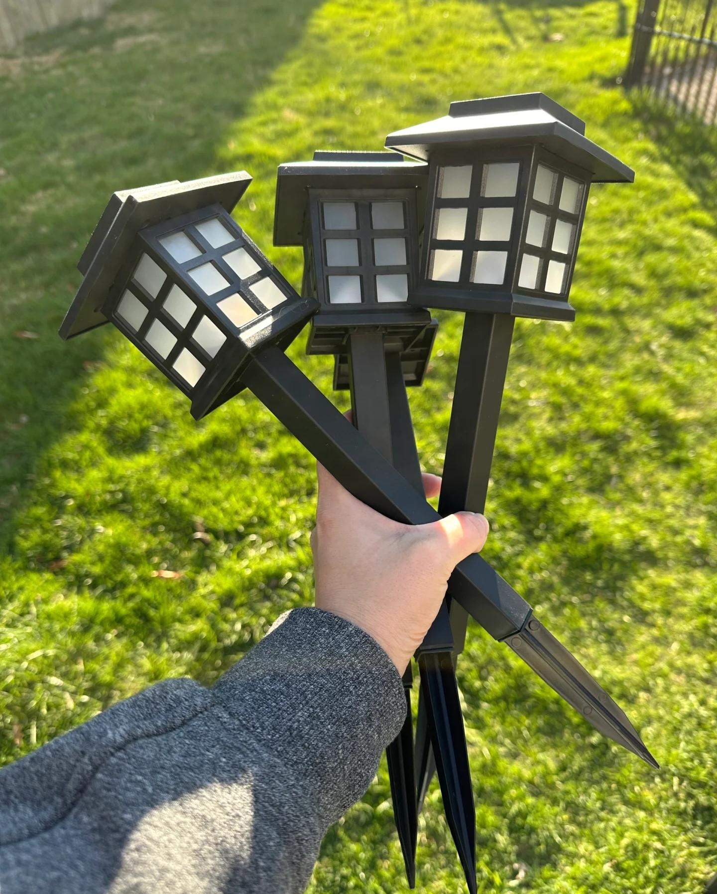 Solar Pathway Lights (Warm White) - 4 Pack