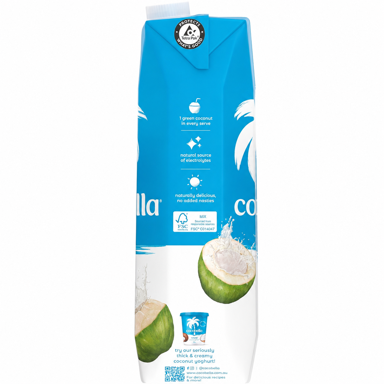 Cocobella Coconut Water 6 x 1L Pack - Image 3